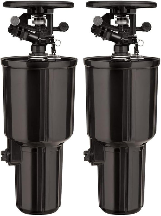 Orbit 55200 Pulse Pop-Up Impact Sprinkler Head,Black (Pack of 2)