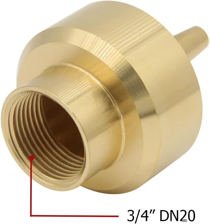 Hooshing Brass Fountain Nozzle Heads 3/4" DN20 Column Multi Direction Water Spray Nozzles Sprinkle Garden Pond Amusement Park