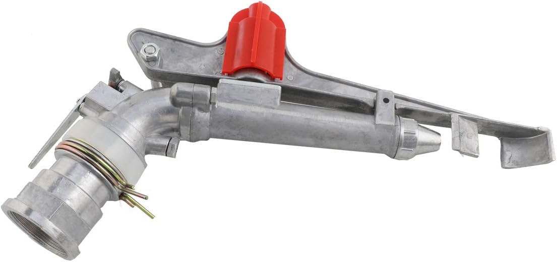 2'' Agriculture Irrigation Spray Gun Sprinkler Large-Area Irrigation Spray Gun Garden Farm Watering Sprinkler 360° Adjustable Watering for Farms, Orchards, Tea Gardens, Forestry