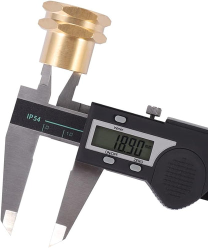 Brass Garden Hose Adapter, 3/4”GHT Female x 1/2”NPT Female Connector,GHT to NPT Adapter Brass Fitting,Brass Garden Hose to Pipe Fittings Connect 2pcs