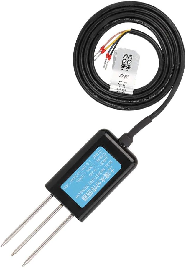 Soil Moisture Sensor, 0-10V Output Waterproof Greenhouse Soil Moisture Humidity Sensor Tester Meter Soil Test Kits Plant Accessories Indoor