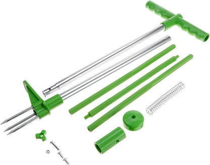 Portable Long Handled Lightweight Claw Weeder Durable Manual Outdoor Stand Up Garden Lawn Weed Puller Root Remover