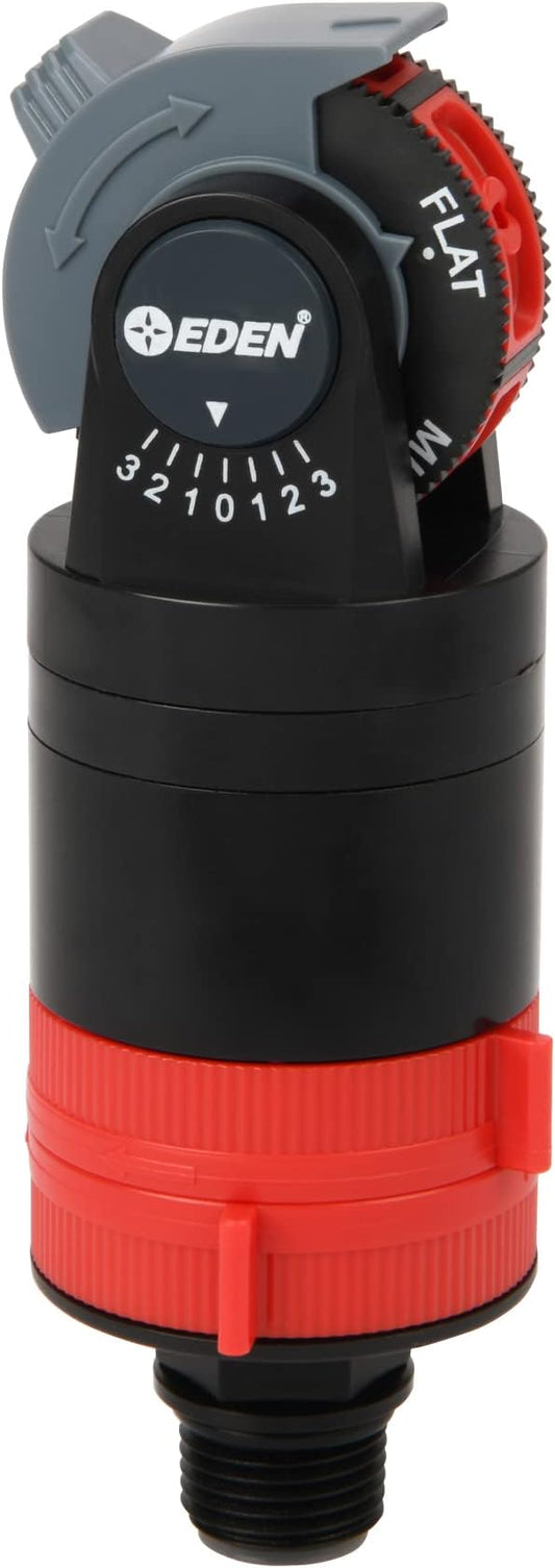 Eden 16030 5 Pattern Turbo Gear Drive Rotary Sprinkler Head Plus One-Direction Misting System for Lawn and Garden, 360 Degree Coverage