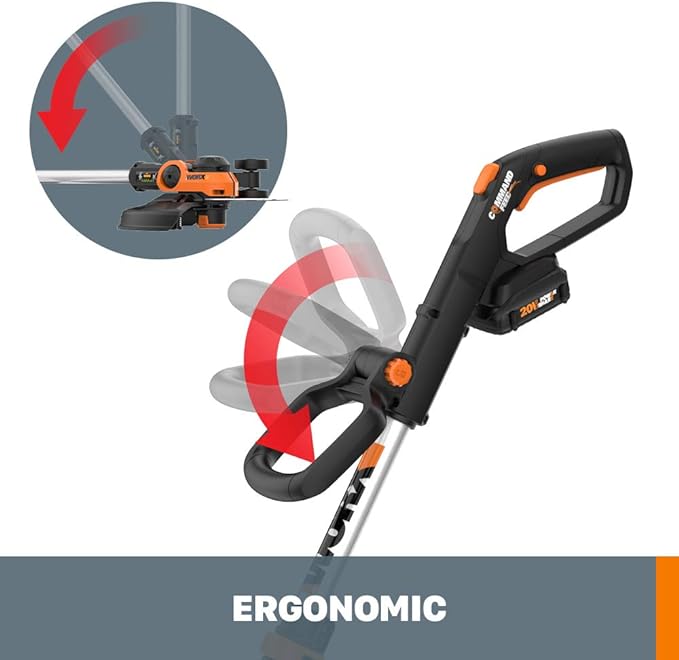 Worx String Trimmer Cordless GT3.0 20V PowerShare 12" Edger & Weed Trimmer (1) Battery & Charger Included WG163.8