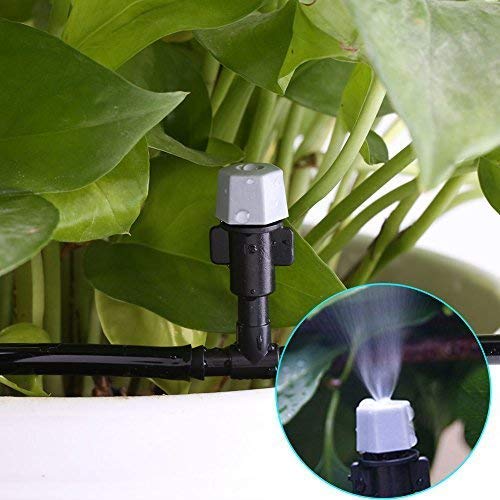 Micro Irrigation Set Water Misting Cooling Drip Sprinkler System for Patio Garden Landscape Flower 10M