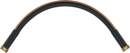 Atlantic Female to Female Heavy Duty Garden Hose 5/8 Inch x 2 ft Black Water Hose Short Connection Leader Hose 2 Foot