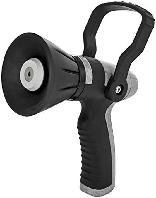 Garden Hose Nozzle, Heavy Duty Metal Hose Sprayer Nozzle Hose Sprayer Water Hose Nozzle Perfect for Cleaning, Watering Garden Street, Washing Cars, Bathing Pets (Metal, Fireman Style Nozzle)