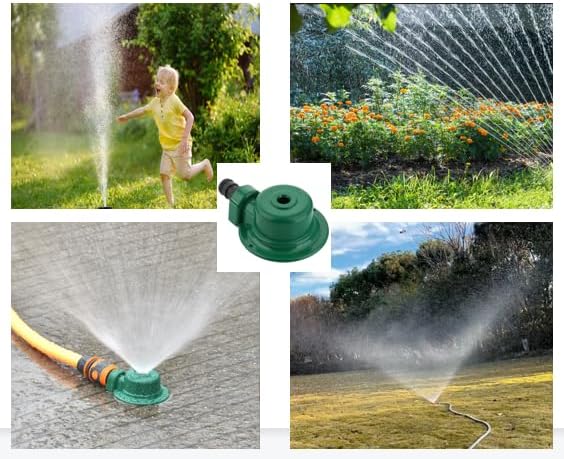 Heavy Duty Metal Lawn Sprinkler – 360° Adjustable Automatic Garden Sprinkler for Small to Medium Yards, Grass, Patio & Flower Beds – Durable Outdoor Water Irrigation System 2-Pack