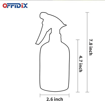 OFFIDIX Glass Spray Bottle, Fine Mist Plant Mister, Handheld Pressure Watering Can,Adjustable Nozzle Glass Spray Bottle,Handheld Spray Bottles for Garden Plants Cleaning Solutions（Gray）