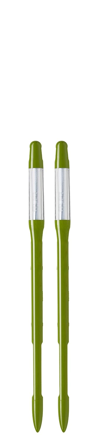 Sustee Aquameter (Medium Green Refillable - Bundle of 2) - House Plant Soil Moisture Meter, Humidity Sensor Probe, Water Level Indicator - Best for Indoor Potted Plants