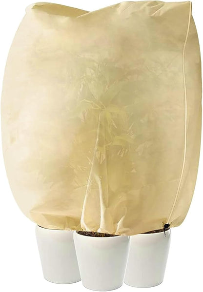 LangRay Plant Covers Freeze Protection, Winter Frost Cloths 2.8oz/yd² with Zipper and Drawstring, Garden Cover Protective Blankets for Outdoor Plants Fruit Palm Olive Trees (47in*71in 1pcs)