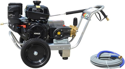 Pressure-Pro Eagle II EB4040KG Belt Driven 4000 PSI Cold Water Pressure Washer, 4.0 GPM, CH440 Engine, Includes Spray Gun and Extension Wand, 5 QC Nozzle Tips, 3/8-inch x 50-Foot Non-Marking Hose