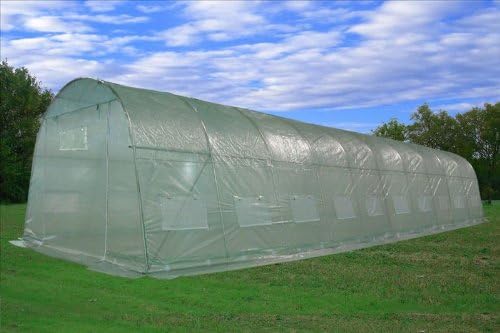 DELTA 33'x13' Greenhouse (Weighing 196 lbs ), Heavy Duty Hothouse Nursery,Large Walk-in Tunnel Design Greenhouses for Outdoor, Upgraded Frame and Reinforced PE Cover,Screen Vents