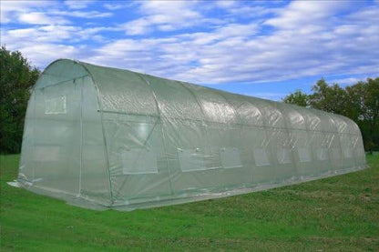 DELTA 33'x13' Greenhouse (Weighing 196 lbs ), Heavy Duty Hothouse Nursery,Large Walk-in Tunnel Design Greenhouses for Outdoor, Upgraded Frame and Reinforced PE Cover,Screen Vents