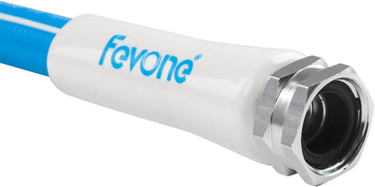 Fevone 3 ft x 5/8" Leader Hose for Hose Reel Connector, 150 PSI Heavy Duty Lead-In Hose with 3/4" Solid Aluminum Fittings