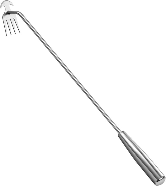 Weed Removal Tool, 2025 New Garden Weeding Tools Manganese Steel Hand Weeder Tool with Handle, 4 Teethes Dual Purpose Manual Weeders Tool Weed Pulling Tool for Garden19.6inch