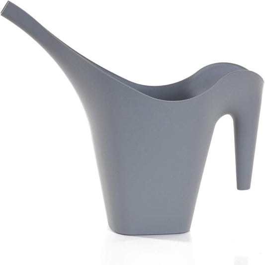 Mintra 1/2 Gallon Plant Watering Can, Indoor Outdoor Water Can for Plants, Long Spout Plastic Water Pitcher for Watering Flower Succulent, Durable and Lightweight, 2L/68 oz, 1 Pack, Gray