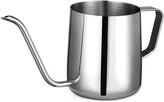 Small Watering Can Indoor Plants - 12 oz Mini Metal Watering Can with Long Spout Rust-Proof Stainless Steel Tiny Watering Pot for Small Indoor Plants Home & Office