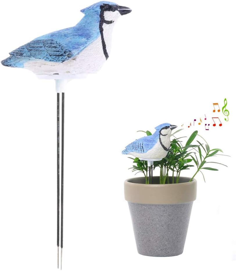 HEEPDD Soil Moisture Sensor Meter with Bird Design, Plant Watering Alarm Device for Indoor Outdoor Potted Plants