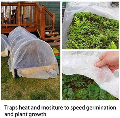 Alpurple Winter Plant Covers Freeze Protection - 19.6 x 6.5 Feet Warm Rectangle Plant Protection Cover, Frost Cloth Blanket Protecting Fruit Tree Potted Plants from Freezing Animals Eating