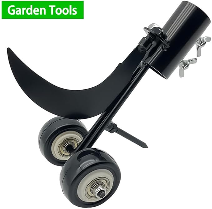 Weeder Tool with Wheel & Adjustable Handle — Effortless Corner Weed Remover High-Strength Metal Blade for Tight Spaces, Tall,Short Grass, Garden Beds - Lightweight Manual Weeding Tool