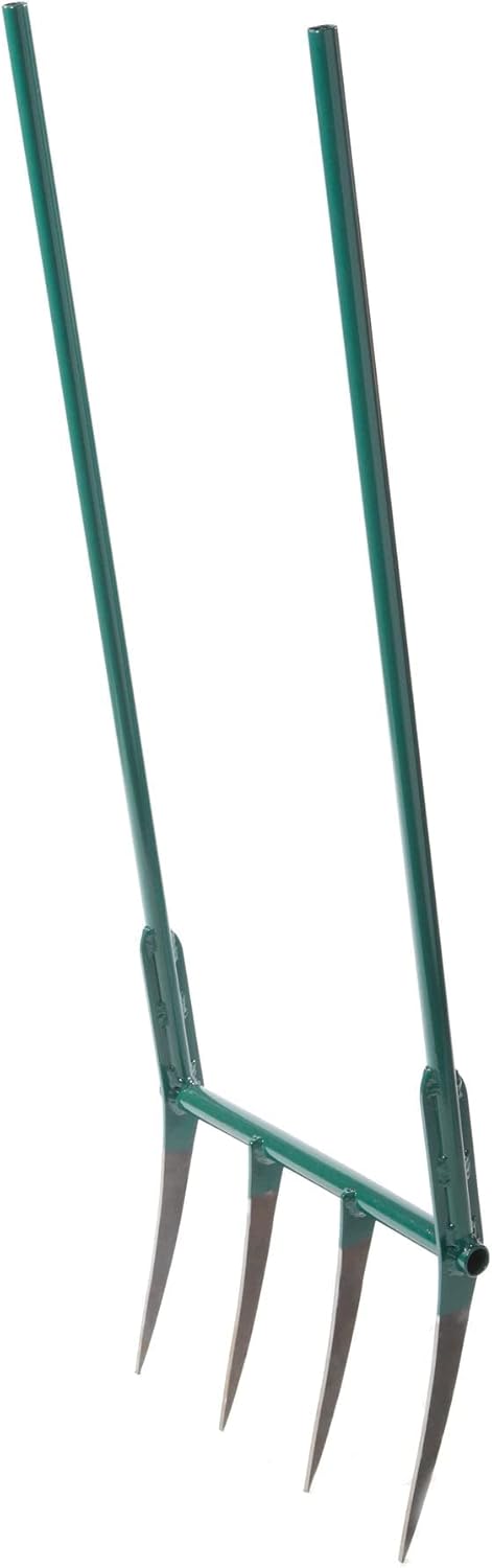 Meadow Creature's All Steel Broadfork: The Peoples Broadfork ,12 tines Green BF-12 BF-12