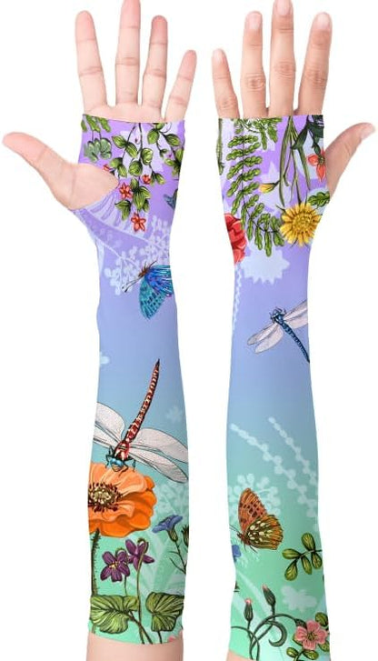 Gardening Sleeves Farm Sun Protection Arm Cooling Sleeves Thorn Proof Garden for Women Men with Thumb Hole