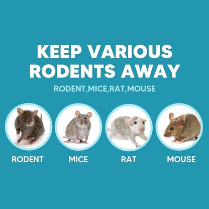 Rodent Repellent, Mouse Repellent, Mice Repellant Indoor, Rat Deterrent, Keep Mice Out of Garage/Car/Shed/Cabin, Peppermint Balls for Outdoor Use, Safe and Easy-4Pcs