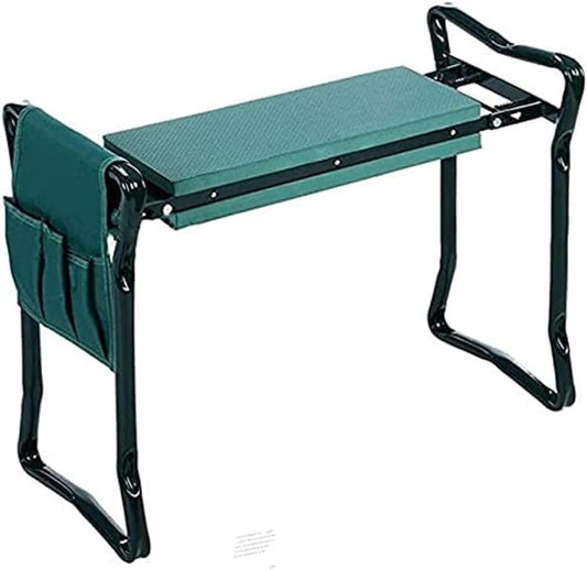 Heavy Duty Garden Kneeling Chairs Garden Kneeler and Seat Metal Folding Garden Stools with Tool Bags Kneeling Mats Gardening Supplies Gardening Hand Tools