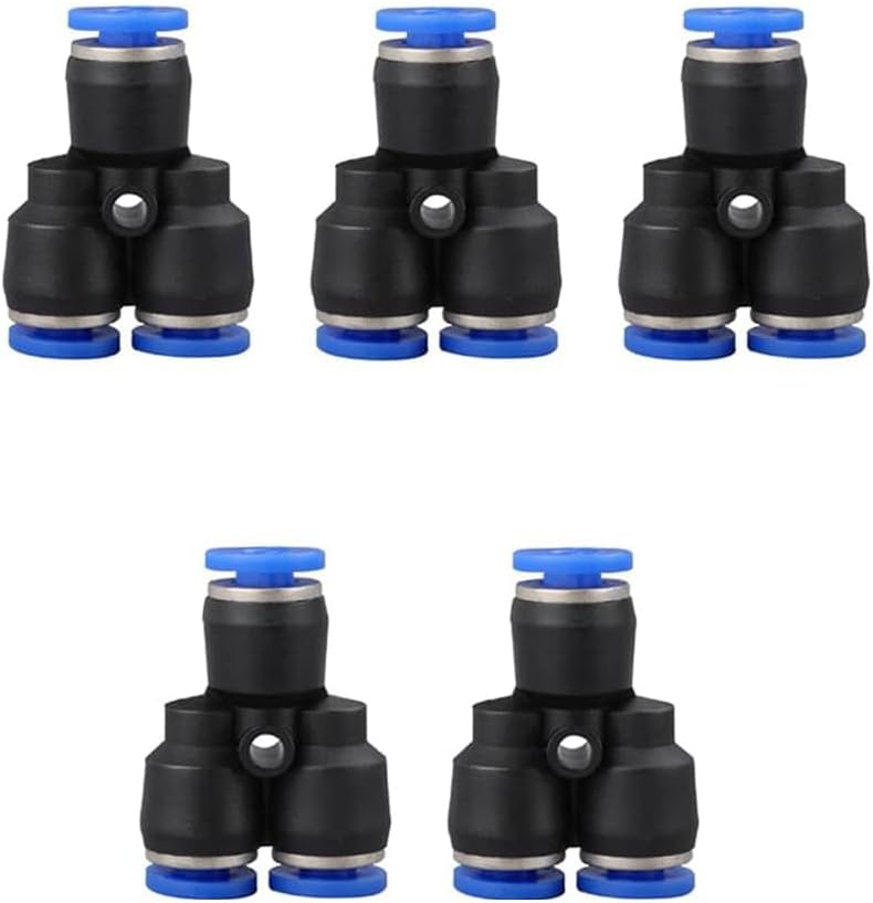 10mm OD Y splitter Push to connect Fittings,push to connect air fittings, air line push connectors (5 Pcs)