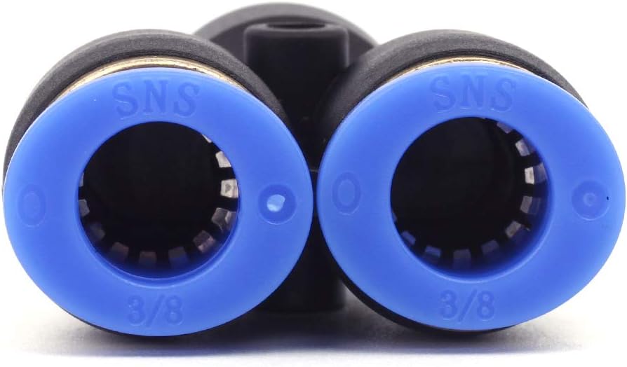 SNS 1/2" Tube OD Union Y type plastic push to quick connect tube fitting(10 PCS) SPY-1/2