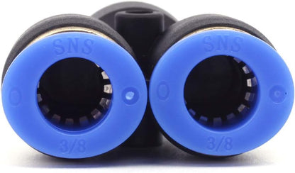 SNS Union Y 5/32" x 5/32" x 5/32" Tube OD Air Push to Connect Plastic Tube Fittings (Pack of 10) SPY-5/32