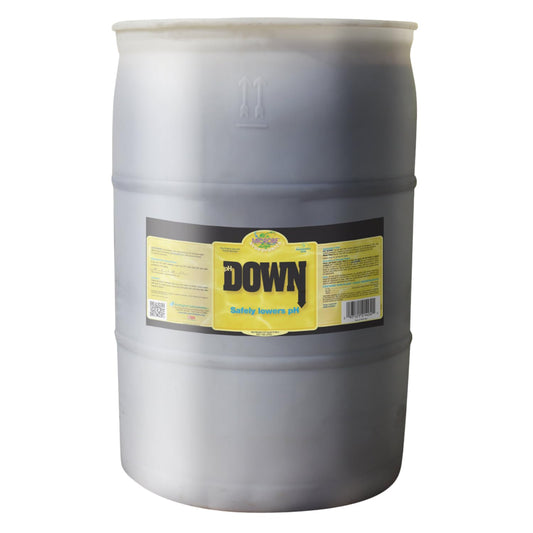 Microbe Life Hydroponics pH Down pH Control Liquid, Premium Buffering for pH Stability, Decreases pH Levels, Use with Any Feeding Systems Including Hydroponics or Soil, 55 Gallons