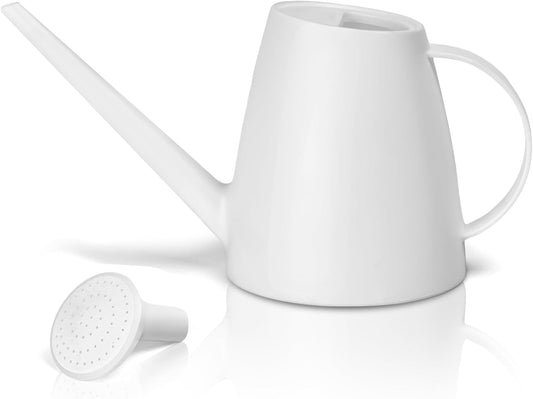 Plant Watering Can - for Home Plant Garden - 1/2 Gallon - White