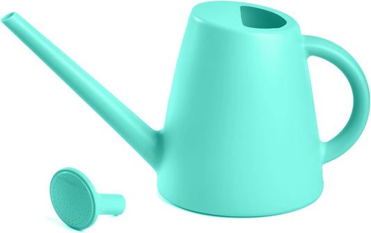 ZXJ Plant Watering Cans for Indoor and Outdoor Home Garden Plants - with Long Spout - Turquoise - 1/2 Gallon