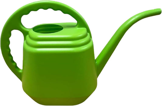 KP KOOL PRODUCTS 2 Liter Green Watering Can – Plastic Garden & Indoor Plant Waterer – Durable Easy Pour Spout – Lightweight Gardening Tool for Flowers, Herbs, Lawn & Outdoor Use – 1 Pack