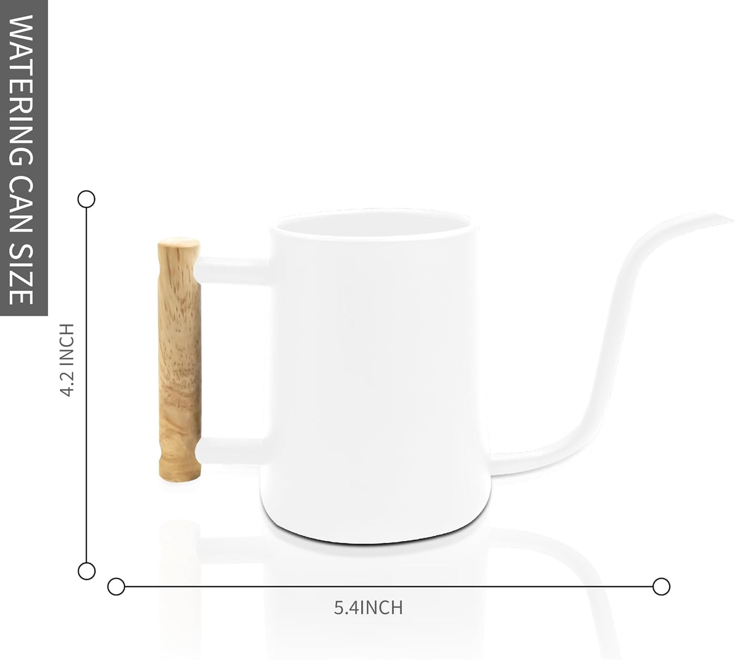 Watering can Indoor Plants,Indoor Watering Can for Plant,35 oz/1000 ml Stainless Steel Watering can Long Spout with Small Vintage Glass Plant Spray Bottle(White)