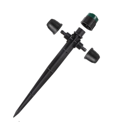 Drip Irrigation Emitters Sprayers for 1/4" Tubing, Adjustable 360 Degree Water Flow Sprayer on 6.5" Arrow Stake for Garden Irrigation System(30Pcs Irrigation Sprayers)