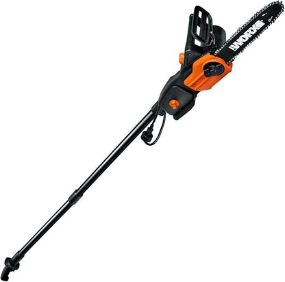 WORX Pole Saw, 8 Amp 10" Electric Pole Saw, Up to 10 ft., 28 ft/s chain speed