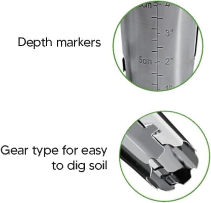 Cotswold Homeware Silicone Seed Starter Tray | 2 X 12 Cell Reusable Seed Starting Tray | for Vegetable, Flower & Herb Seeds | Indoor Grow Kit to Plant Seedlings | Stainless Steel Bulb Planter