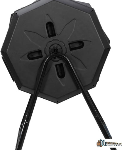 Composting Tumbler 43 Gallon Outdoor Gardening Large Compost Bin Dual Chambers