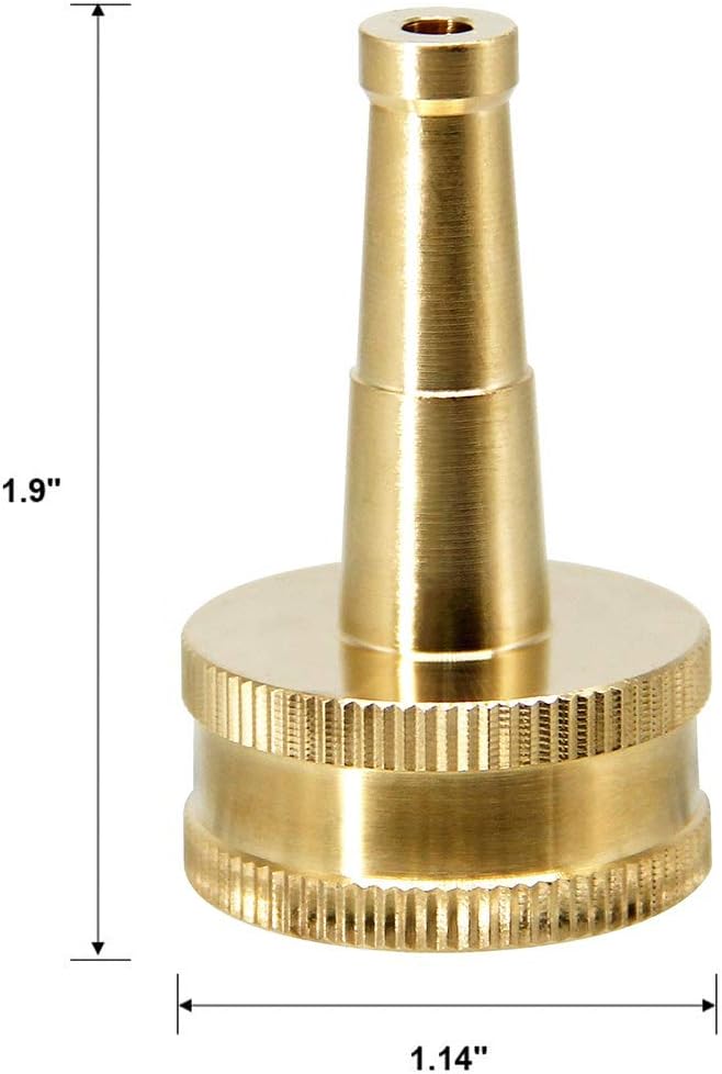 Twinkle Star Brass High Pressure Hose Nozzle Jet Nozzle, Water Hose Sprayer Nozzle Jet Sweeper, 2 Pack, TWIS3431