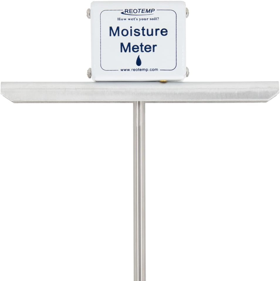 Reotemp 48 Inch Garden and Compost Moisture Meter, Garden Tool Ideal for Soil, Plant, Farm and Lawn Moisture Testing