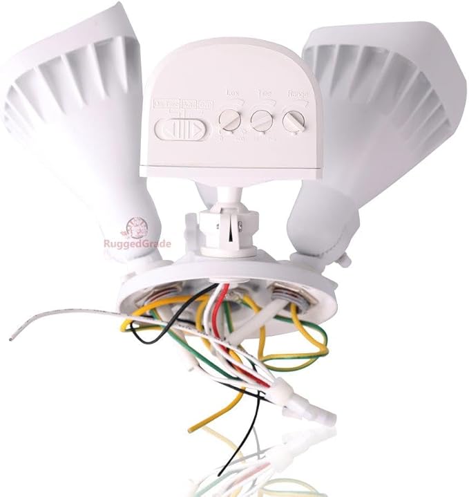 RuggedGrade 20W Turin II TT Series LED Security Light with 240° Motion Sensor - 2400 Lumens - Color Selectable 3000K/4000K/5000K - Bronze Housing - Outdoor LED Light - DLC 5.1 Premium