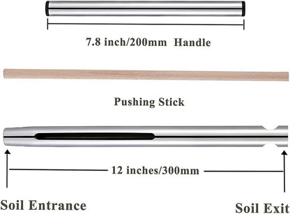 Soil Sample Probe 12 Inch with T Handle, Soil Sampler Tool, Soil Test Kit, Soil Probe for Soil Sampling Plant Care Lawn Garden Farm