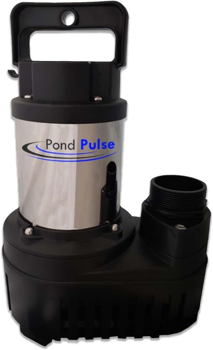HALF OFF PONDS Pond Pulse 3,000 GPH Submersible Waterfall Pump – Hybrid Drive Pond Pump with 30' Cord – Energy Efficient, Fish Safe, 20' Max Head, for Skimmers & Large Water Features