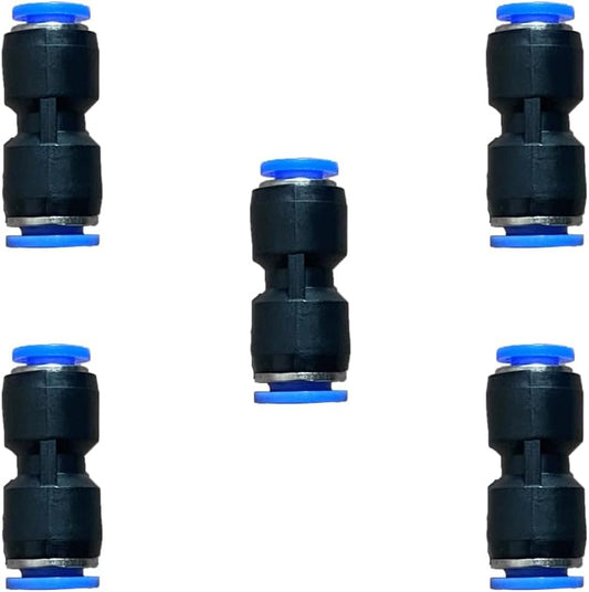 5/16" OD x 1/4" OD Pneumatic quick Connector Push to Connect fittings Straight reducer Union/Coupler (Pack of 5)