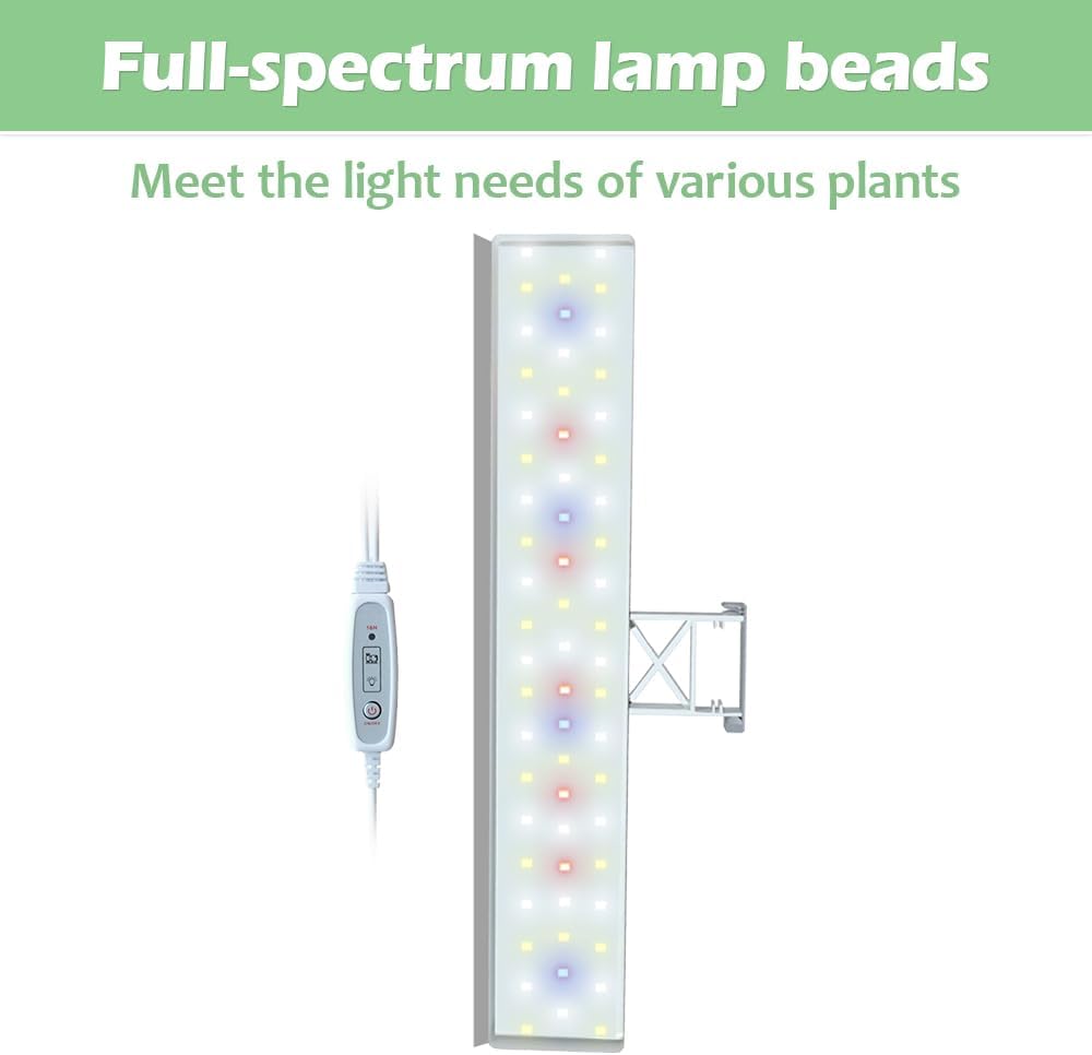 YUEWO 9 Pods Hydroponics Growing System Hydro Indoor Herb Garden Up to 27.5'' Plant Germination Kit with Pump System Grow Light for Kitchen Home Countertop Gardening