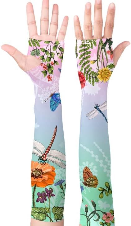 Gardening Sleeves Farm Sun Protection Arm Cooling Sleeves Thorn Proof Garden for Women Men with Thumb Hole