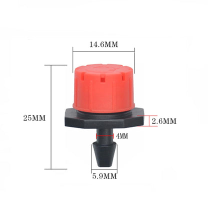 200Pcs 360 Degree Adjustable Irrigation Drippers Sprinklers, 1/4 Inch Emitters Drip for Watering System